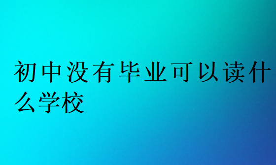 初中没毕业能上技校吗